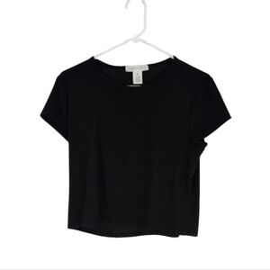 Planet Gold Cropped Short Sleeve Shirt Size XL NWT !